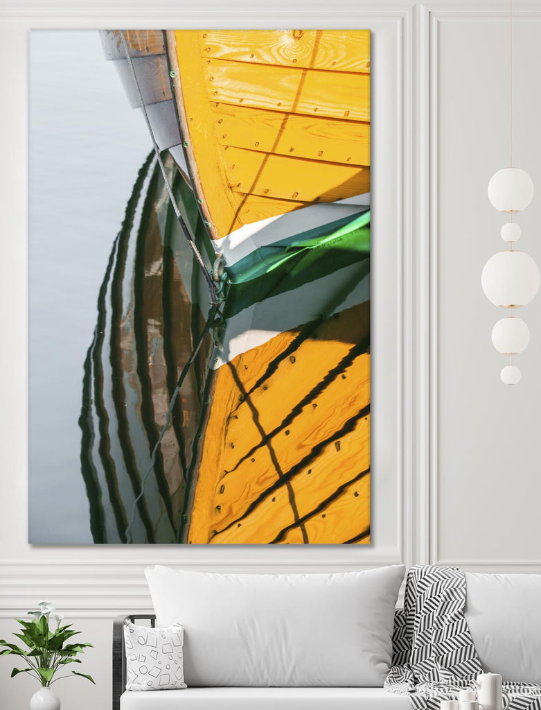 Reflections in Yellow by Melissa McClain on GIANT ART - blue photo art