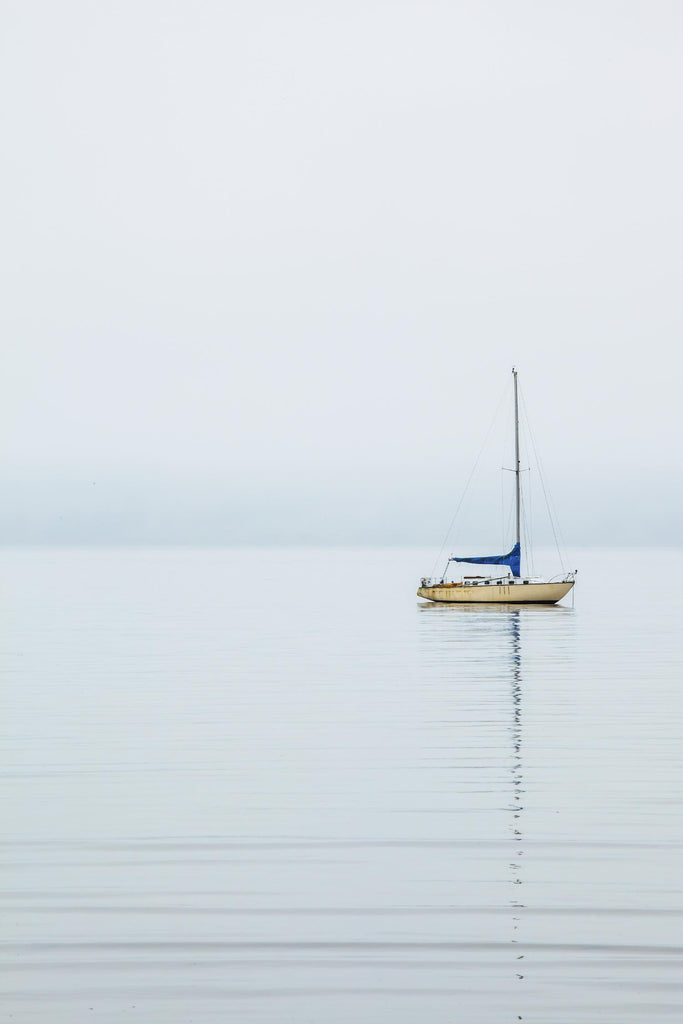 Misty Days by Melissa McClain on GIANT ART - grey nautical