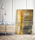 Slow Roll by Melissa McClain on GIANT ART - yellow abstract