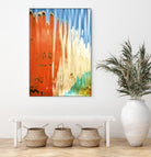Boats in Reflection by Melissa McClain on GIANT ART - orange abstract