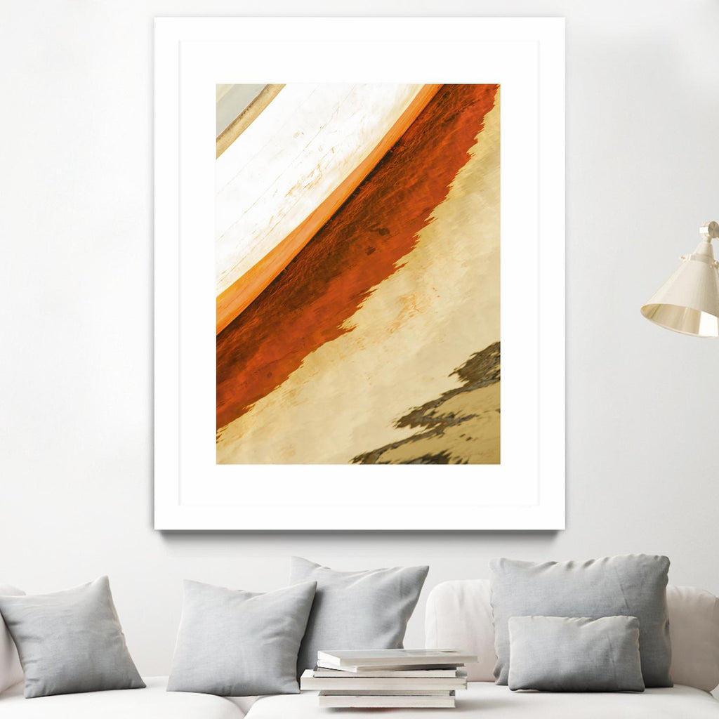 Reflection in Motion by Melissa McClain on GIANT ART - beige abstract