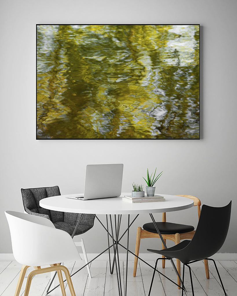 Morning Pond by Melissa McClain on GIANT ART - grey abstract