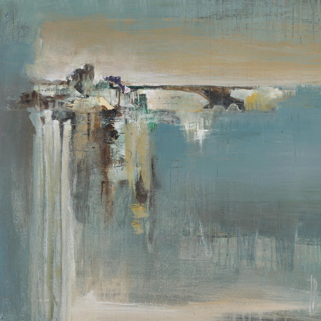 Fragmented Fields de Terri Burris sur GIANT ART - gris abstrait