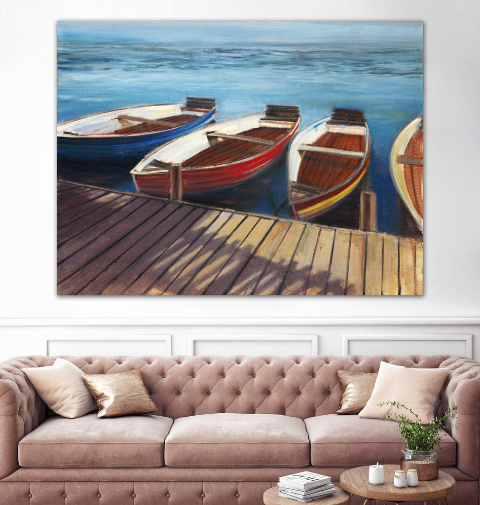 Row Boats by Joseph Cates on GIANT ART - brown nautical