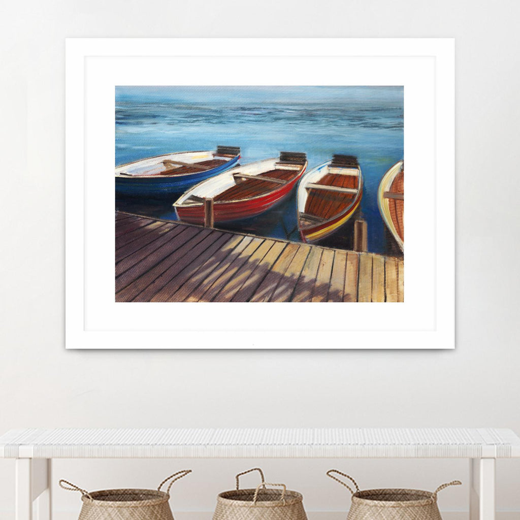 Row Boats by Joseph Cates on GIANT ART - brown nautical
