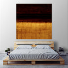 Lined View III by Randy Hibberd on GIANT ART - yellow abstract