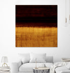 Lined View III by Randy Hibberd on GIANT ART - yellow abstract