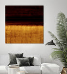 Lined View III by Randy Hibberd on GIANT ART - yellow abstract