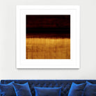 Lined View III by Randy Hibberd on GIANT ART - yellow abstract