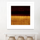 Lined View III by Randy Hibberd on GIANT ART - yellow abstract