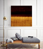 Lined View III by Randy Hibberd on GIANT ART - yellow abstract