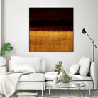 Lined View III by Randy Hibberd on GIANT ART - yellow abstract