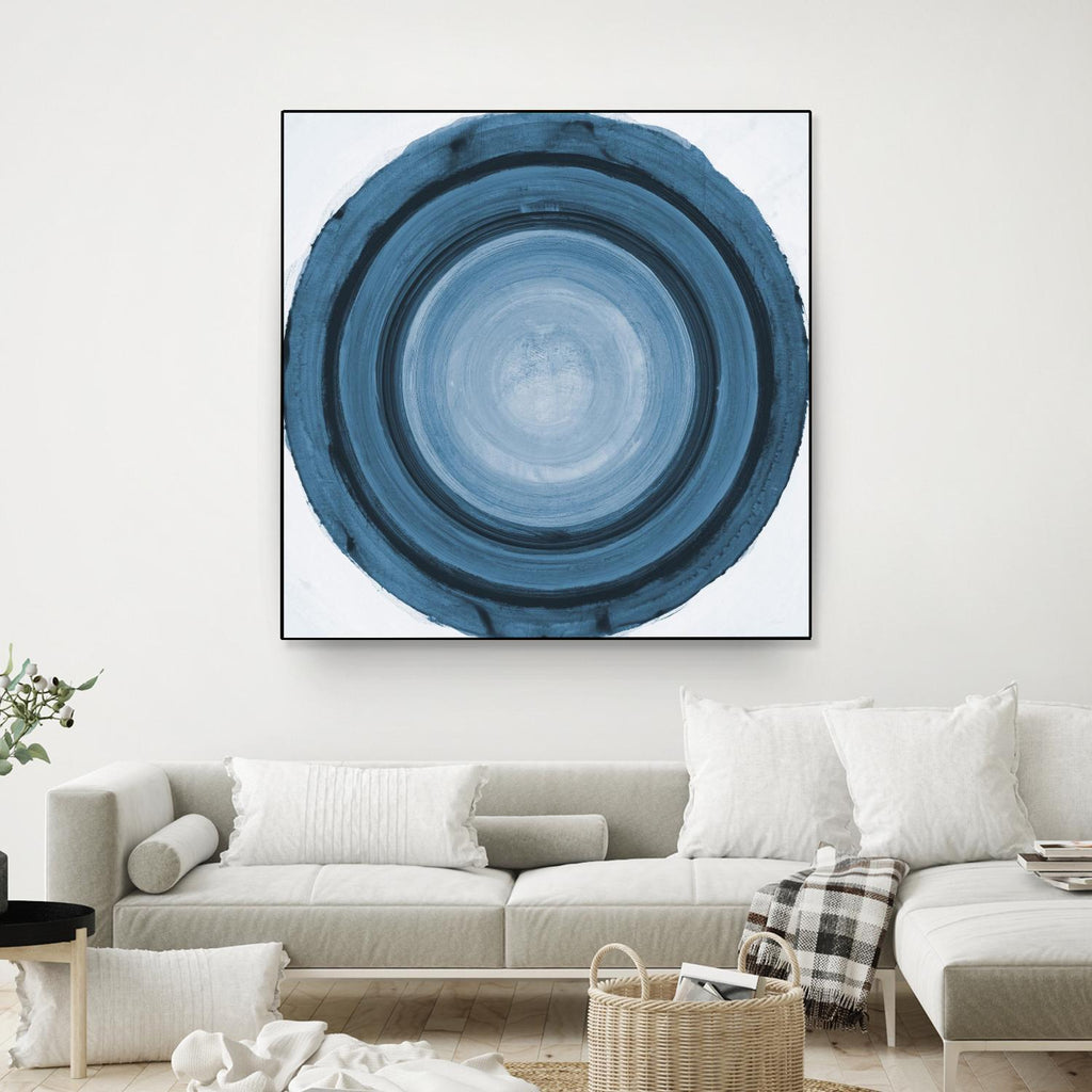 RINGS OF SUCCESS I by RANDY HIBBERD on GIANT ART - blue abstract abstract
