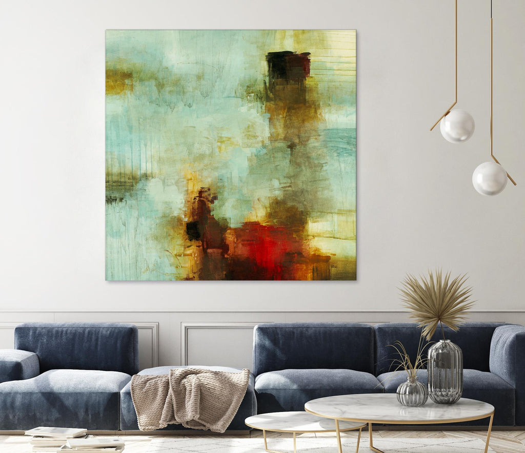 Blue Innocence I by Randy Hibberd on GIANT ART - red abstract