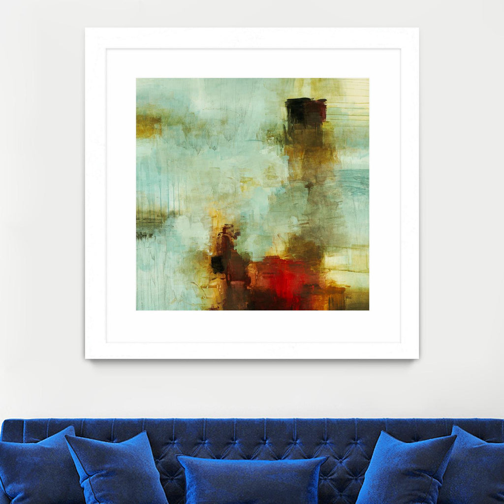 Blue Innocence I by Randy Hibberd on GIANT ART - red abstract