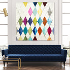 Diamonds by Randy Hibberd on GIANT ART - blue abstract