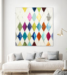 Diamonds by Randy Hibberd on GIANT ART - blue abstract