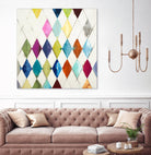 Diamonds by Randy Hibberd on GIANT ART - blue abstract