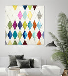 Diamonds by Randy Hibberd on GIANT ART - blue abstract