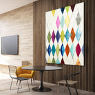 Diamonds by Randy Hibberd on GIANT ART - blue abstract