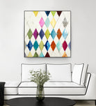 Diamonds by Randy Hibberd on GIANT ART - blue abstract