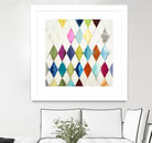 Diamonds by Randy Hibberd on GIANT ART - blue abstract