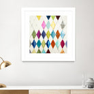 Diamonds by Randy Hibberd on GIANT ART - blue abstract