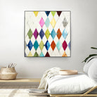 Diamonds by Randy Hibberd on GIANT ART - blue abstract