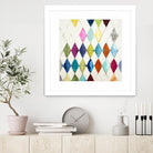 Diamonds by Randy Hibberd on GIANT ART - blue abstract