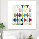 Diamonds by Randy Hibberd on GIANT ART - blue abstract