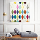 Diamonds by Randy Hibberd on GIANT ART - blue abstract