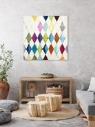 Diamonds by Randy Hibberd on GIANT ART - blue abstract