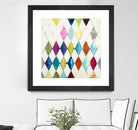 Diamonds by Randy Hibberd on GIANT ART - blue abstract