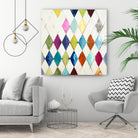 Diamonds by Randy Hibberd on GIANT ART - blue abstract