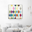 Diamonds by Randy Hibberd on GIANT ART - blue abstract