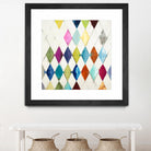 Diamonds by Randy Hibberd on GIANT ART - blue abstract