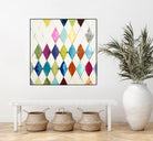 Diamonds by Randy Hibberd on GIANT ART - blue abstract