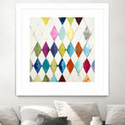 Diamonds by Randy Hibberd on GIANT ART - blue abstract