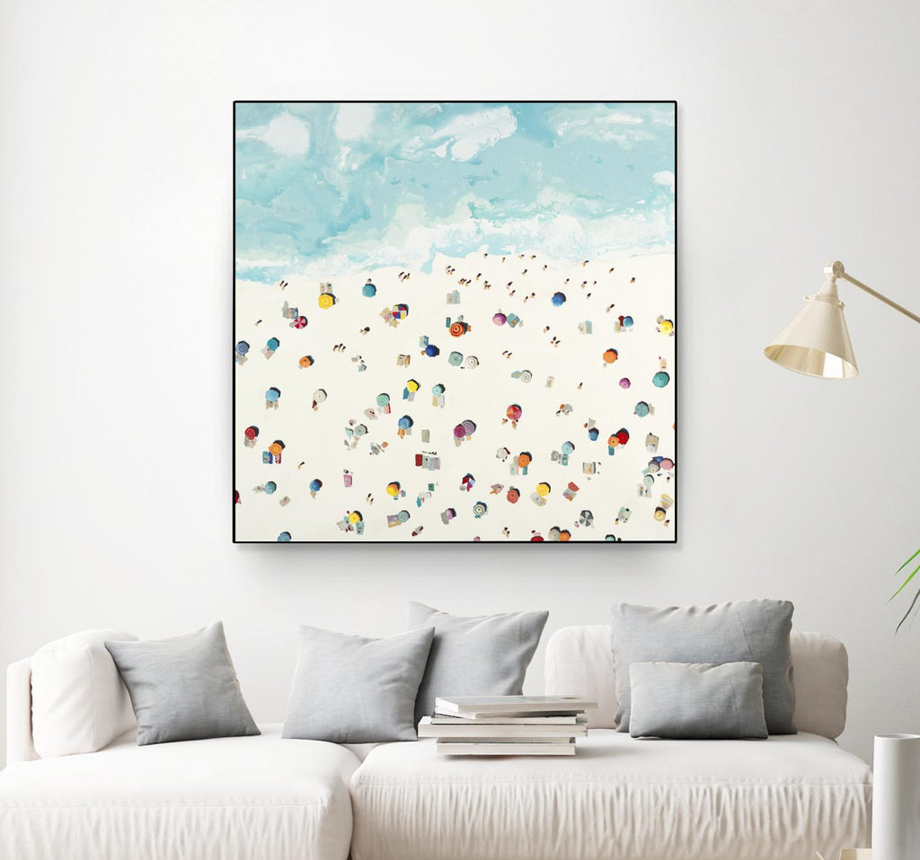 Beach Days by Randy Hibberd on GIANT ART - beige sea scene areal view