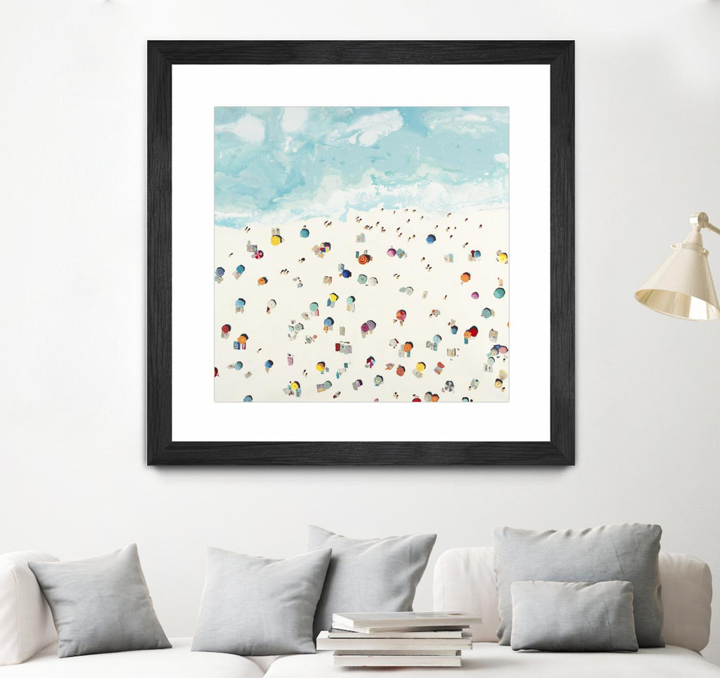 Beach Days by Randy Hibberd on GIANT ART - beige sea scene areal view