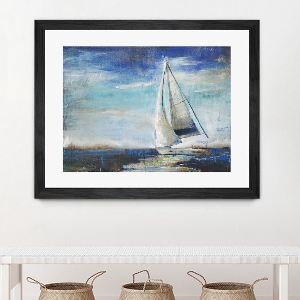 Sail Away by Liz Jardine on GIANT ART - white nautical