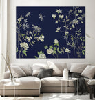 Silken Treasure II V6 by Liz Jardine on GIANT ART - blues florals