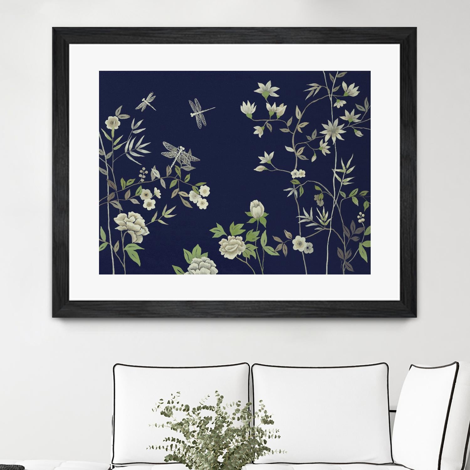 Silken Treasure II V6 by Liz Jardine on GIANT ART - blues florals