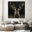 Young Buck by Liz Jardine on GIANT ART - black animals