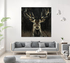 Young Buck by Liz Jardine on GIANT ART - black animals