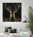 Young Buck by Liz Jardine on GIANT ART - black animals
