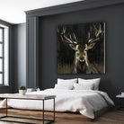 Young Buck by Liz Jardine on GIANT ART - black animals