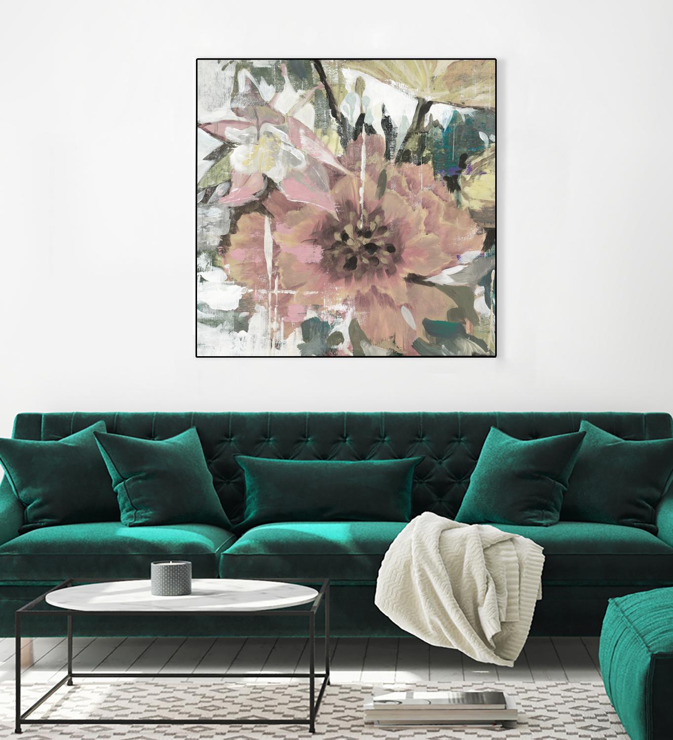 Simple Gifts V4 by Liz Jardine on GIANT ART - pinks florals