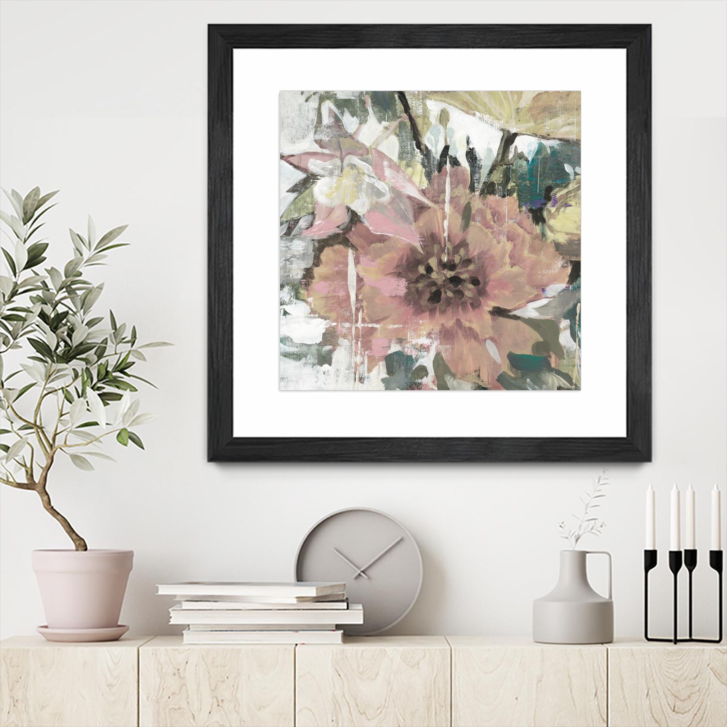 Simple Gifts V4 by Liz Jardine on GIANT ART - pinks florals