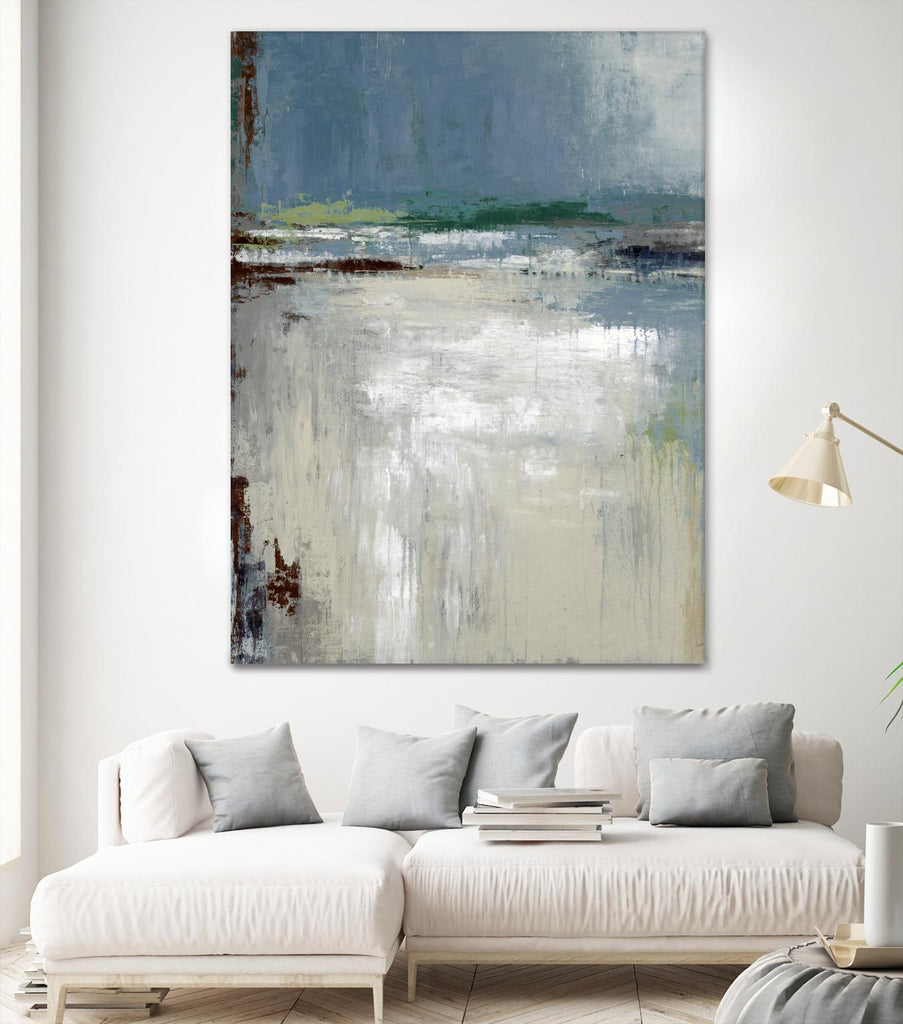 Soft Horizon by Liz Jardine on GIANT ART - white abstract